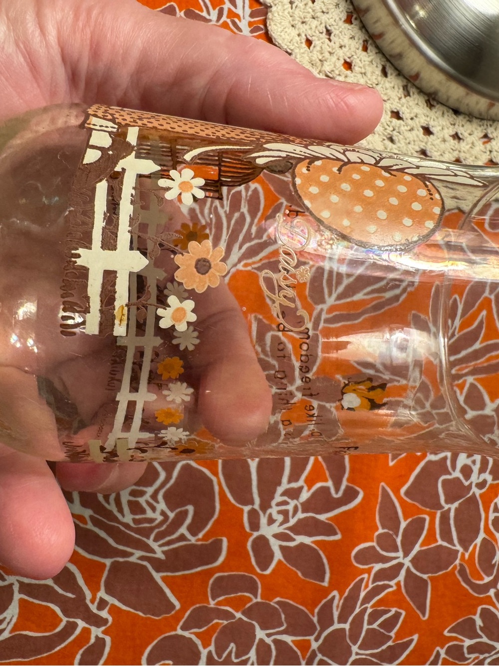 Vintage Kirby Martin Daisy Holly Hobbie Glass - Picture 3 of 13
